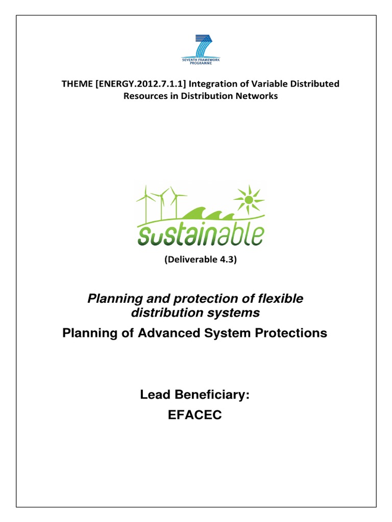 Planning of Advanced System Protections PDF PDF Electrical