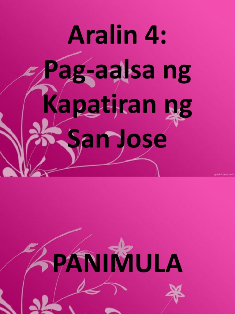 Ap5 Q4 Week 1 Day 4 Pag lsa Ng Kapatiran Ng San Jose Pdf