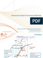 Advanced Implicit Numerical Methods