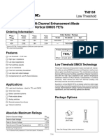 Low Threshold DMOS FETs for Logic Level Interfaces