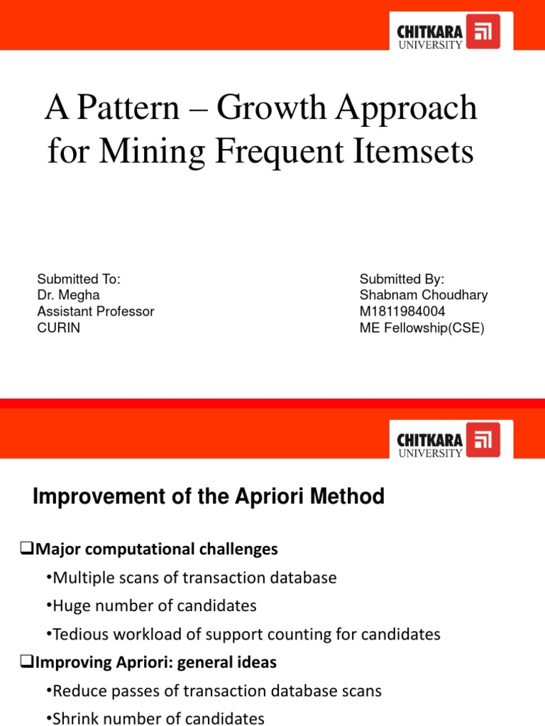 FP-Growth Algorithm for Frequent Itemsets | PDF | Theoretical Computer ...