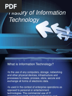 Hsitory of Information Technology