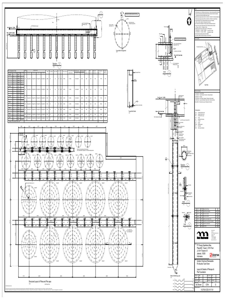 Pile Configuration Table: Actual North | Download Free PDF | Deep ...
