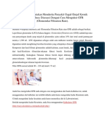 Seseorang Dinyatakan Menderita Penyakit Gagal Ginjal Kronik (Chronic Kidney Disease) Dengan Cara Mengukur GFR (Glomerular Filtration Rate)