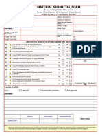 Material Submittal Form