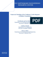 Kutter Et Al 2005 - Numerical Modeling of Shallow Foundations (PEER+) PDF