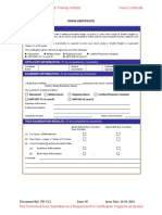 Vision Certificate Format