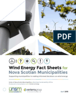 Wind Energy Fact Sheets For Nova Scotia Municipalities PDF