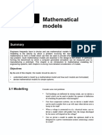 Mathematical Models: 3.1 Modelling