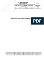 QSP-OP-11-WI-01 Routine Testing of Fire Fighting Pump System Instruction