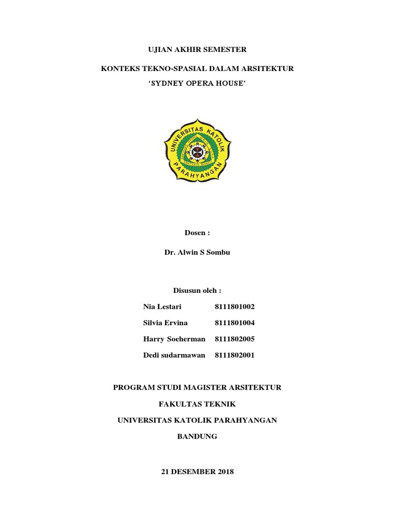 Tekno-Spasial Opera House Sydney | Pdf