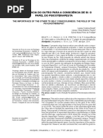 BELETI, IVANIA. a Importância Do Outro Para a Consciencia de Si