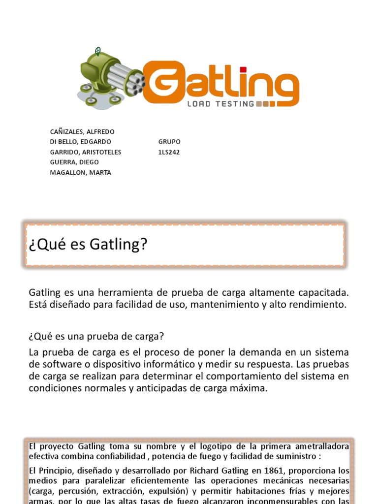 Gatling: Herramienta de Prueba de Carga | PDF | Biblioteca (informática ...