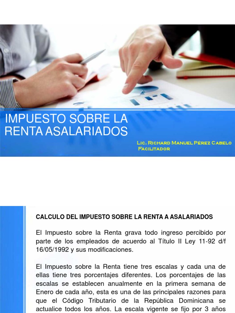 Cálculo del ISR y TSS en RD | PDF | Impuesto sobre la renta | Salario ...
