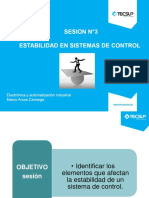 Sesión N°3 Estabilidad de Sistemas de Control PDF