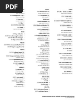 Queen's English menu