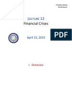 Financial Crises: Ecture