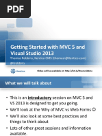 Getting Started With MVC 5 and Visual Studio 2013: @trobbins