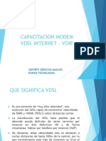 Capacitacion VDSL Internet