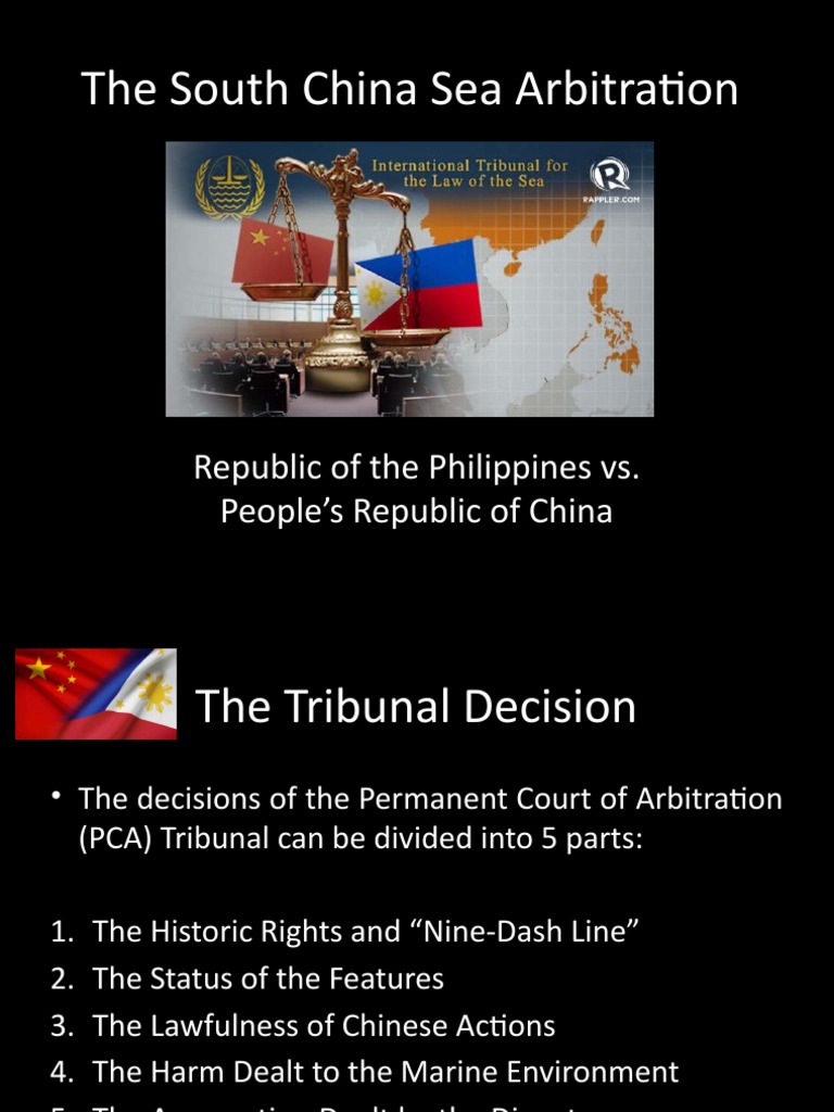 PCA Ruling on South China Sea Dispute | PDF | Exclusive Economic Zone ...