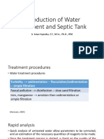 Introduction of Water Treatment and Septic Tank: Ir. Intan Supraba, S.T., M.SC., PH.D., IPM