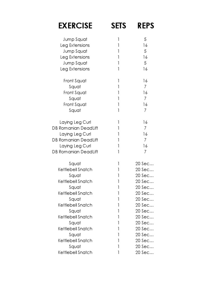 Exercise 101 | PDF | Kettlebell | Athletic Sports