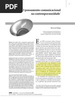 O pensamento comunicacional na contemporaneidade 