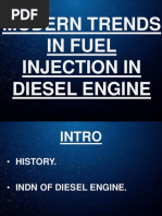 Modern Trends in Fuel Injection in Diesel Engine