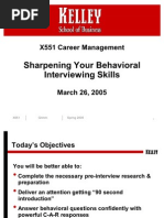 Behavioral Interviewing Skills 2005