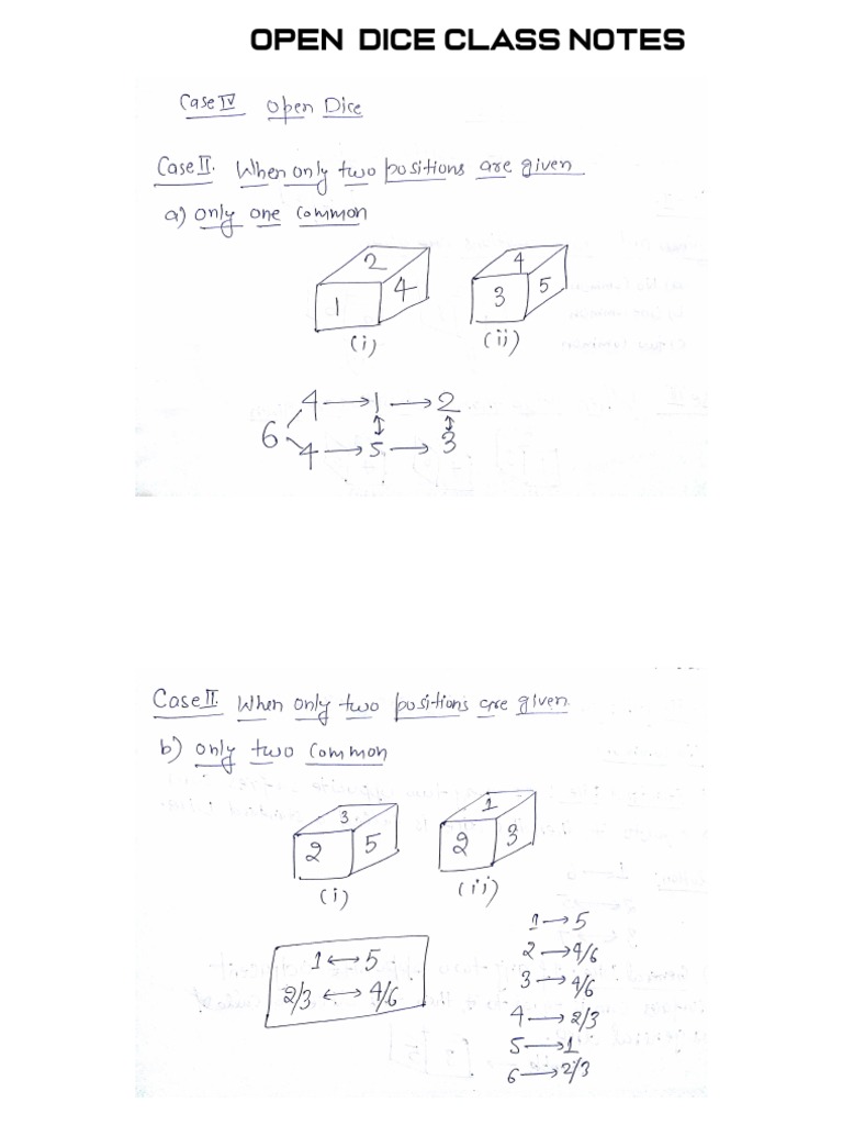 Open Dice Class Overview and Notes | PDF
