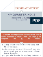 English 6 Q4 Summative Test #2