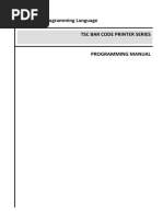 TSPL/TSPL2 Programming Language TSC Bar Code Printer Series