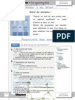 Séquence Les Synonymes Fiche de Prep1