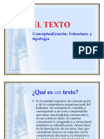 El Texto Definición y Tipologia