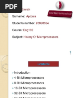  Evolution of Microprocessor