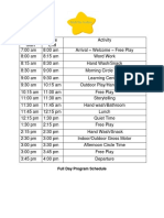 Program Schedule