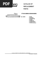 Catalog of Replacement Parts: Ft1000 Series Dishwashers