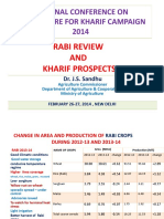 National Conference On Agriculture For Kharif Campaign 2014: Rabi Review AND Kharif Prospects