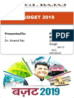 Budget 2019 Highlights Tax, Business, Pension Changes