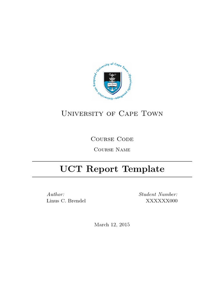 uct research report