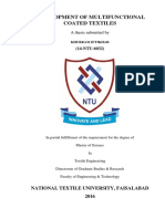 Development of Multifunctional Coated Textiles: A Thesis Submitted by