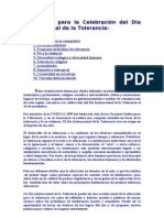 Diez Ideas para La Celebración Del Día Internacional de La Tolerancia