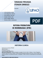 Rotura Prematura de Membrana y Parto Prematuro