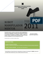 Trabajo Final Robot Manipulador Mentor Educacional PDF