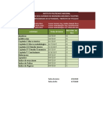 Cronograma Proyecto de Titulacion Excel