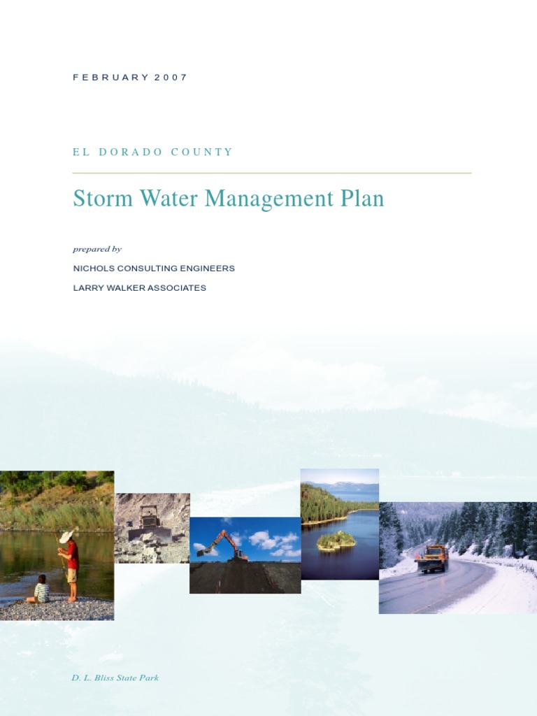 Storm Water Management Plan: El Dorado County | PDF | Clean Water Act ...