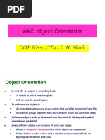 Wk2: Object Orientation: OOP (C++) / Dr. I. H. Shah