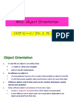 Wk2: Object Orientation: OOP (C++) / Dr. I. H. Shah