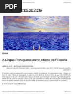 A Língua Portuguesa como objeto da Filosofia | REVISTA PONTES DE VISTA