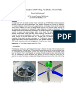 Fatigue Failure Analysis of A Cooling Fan Blade: A Case Study